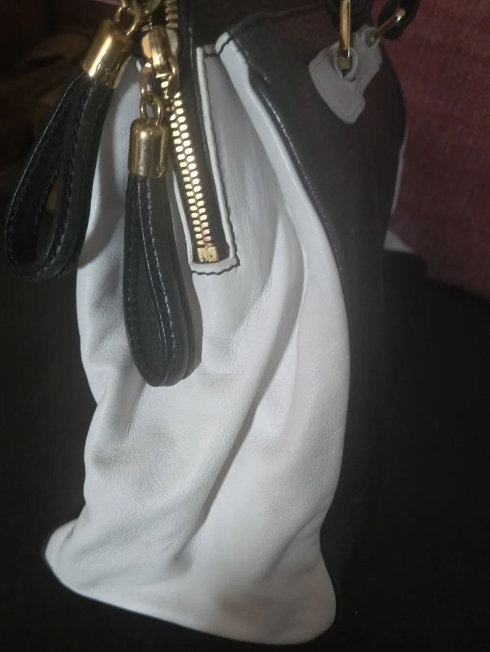 ESCADA designer Classic Black and White Structured Women’s Tote/satchel